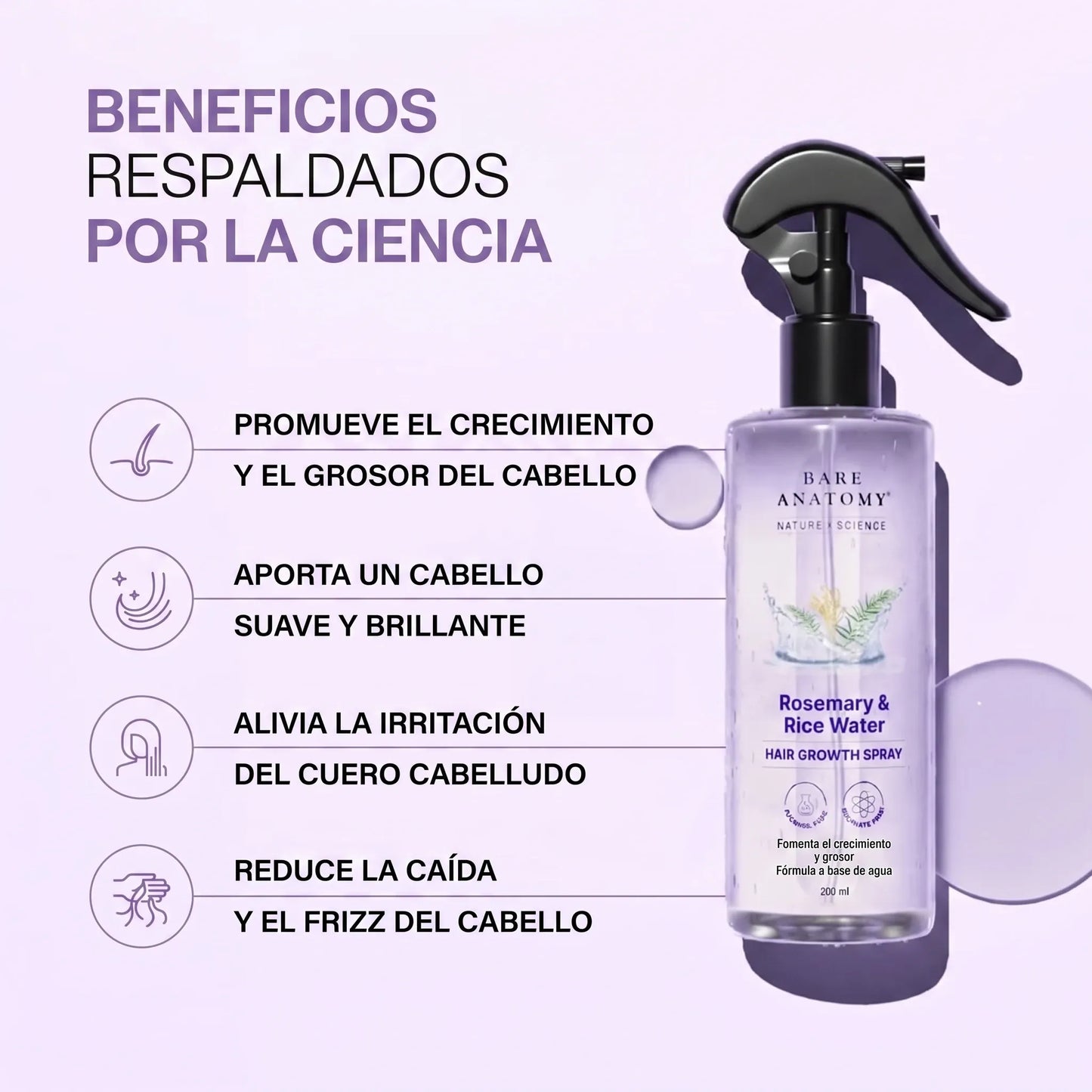 Spray agua de arroz